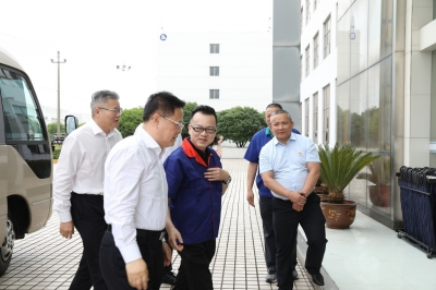 2021年5月11日時(shí)任浙江省委副書(shū)記、省長(zhǎng)鄭柵潔一行天通考察